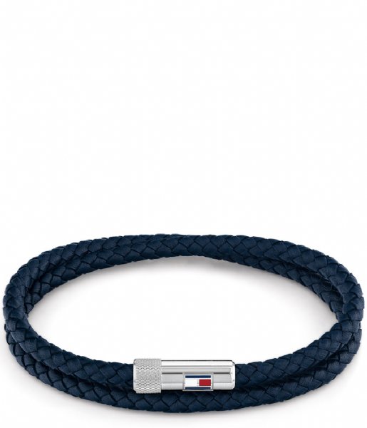 Tommy Hilfiger Armband Double Wrap Leather Bracelet Blauw (TJ2790264S) Tommy Hilfiger Armband Double Wrap Leather Bracelet Blauw (TJ2790264S)